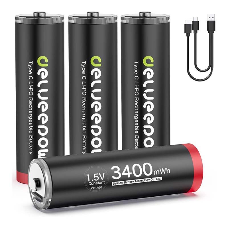 pilhas recarregaveis usb